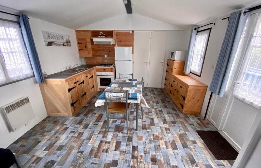 Mobilhome Emplacement 21 Biville-sur-Mer Exteriör bild