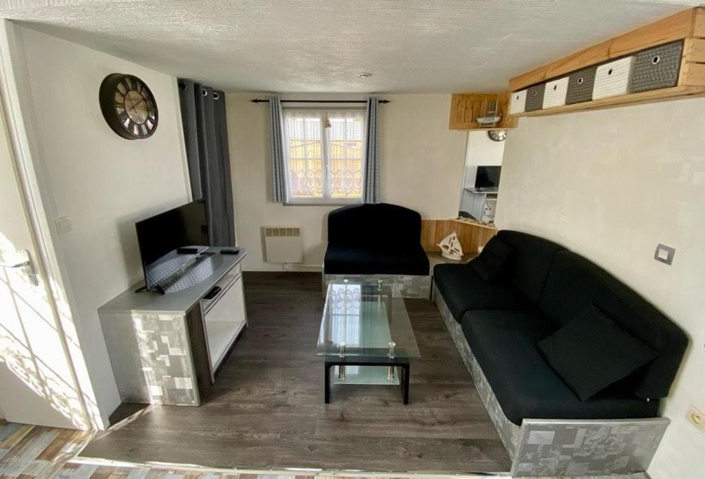 Mobilhome Emplacement 21 Biville-sur-Mer Exteriör bild